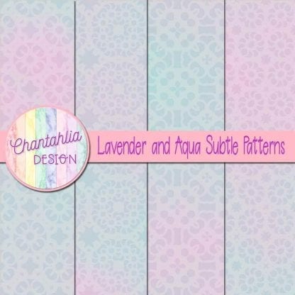 lavender and aqua subtle patterns