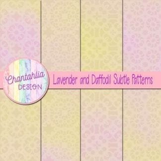 lavender and daffodil subtle patterns