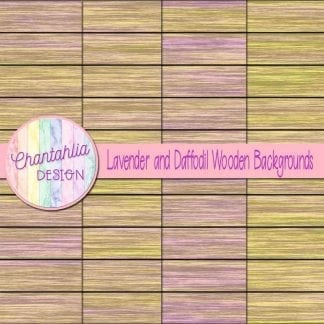 lavender and daffodil wooden backgrounds