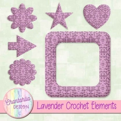 Free crochet elements / embellishments.