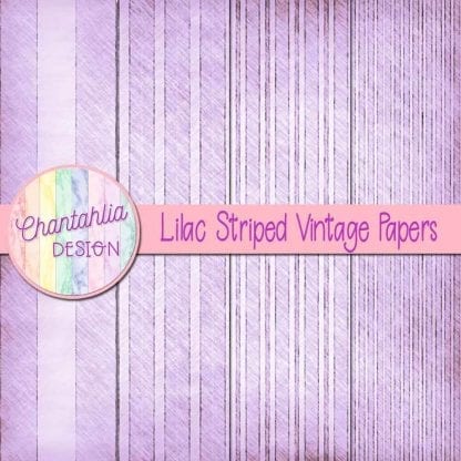 free lilac striped vintage papers
