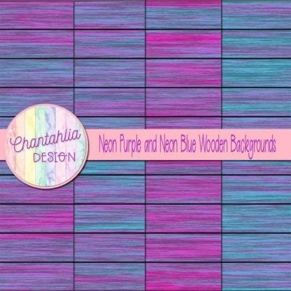 neon purple and neon blue wooden backgrounds