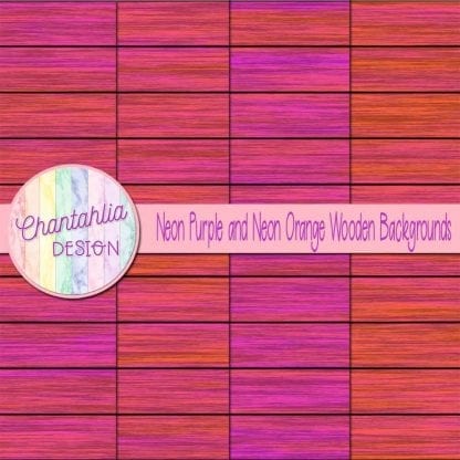 neon purple and neon orange wooden backgrounds