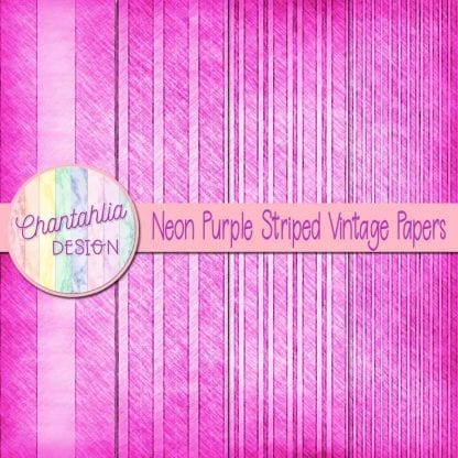 free neon purple striped vintage papers
