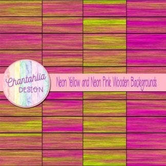 neon yellow and neon pink wooden backgrounds