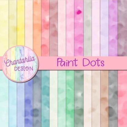 free paint dots digital papers