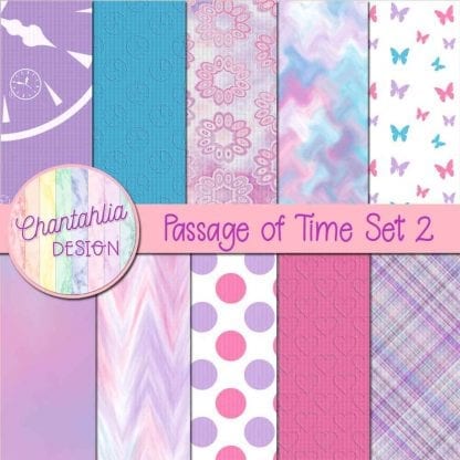 Free digital papers in a Passage of Time theme