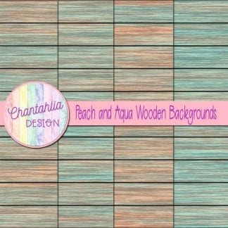 peach and aqua wooden backgrounds