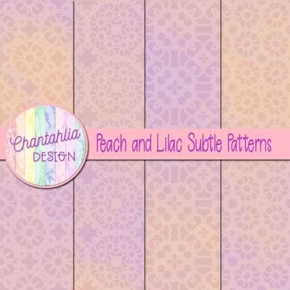 peach and lilac subtle patterns