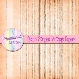 free peach striped vintage papers