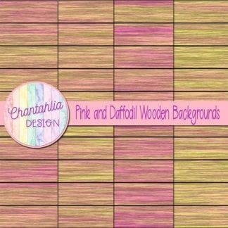 pink and daffodil wooden backgrounds