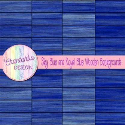 sky blue and royal blue wooden backgrounds