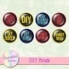 Free DIY Brads for Digital Scrapbooking and crafts
