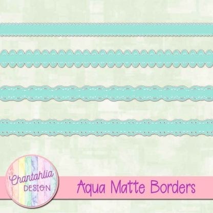 aqua matte borders