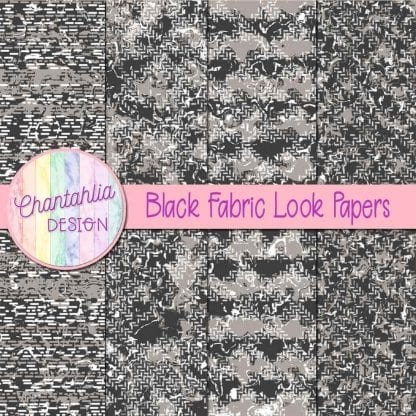 black fabric look papers