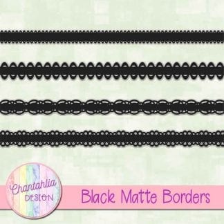 black matte borders