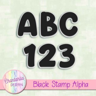 black stamp alpha