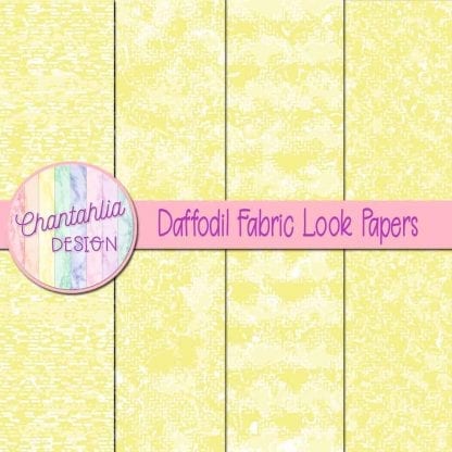 daffodil fabric look papers
