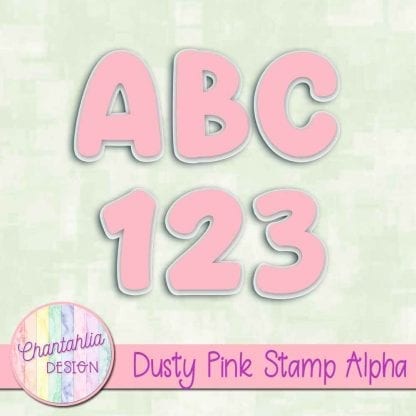 dusty pink stamp alpha