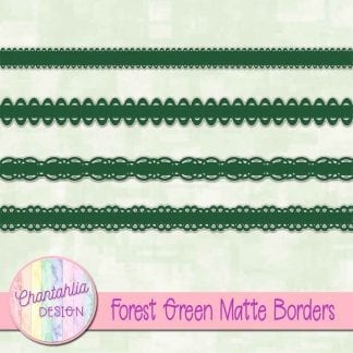 forest green matte borders