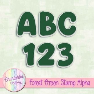 forest green stamp alpha