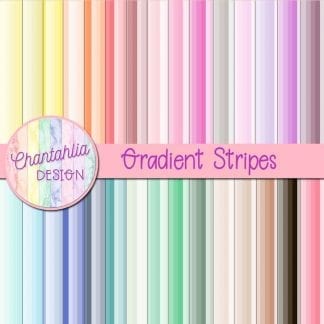 digital papers with gradient stripes