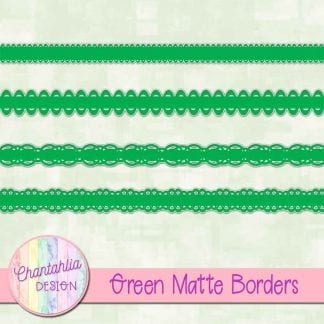green matte borders