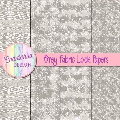 grey fabric look papers