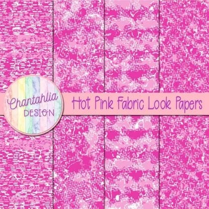 hot pink fabric look papers