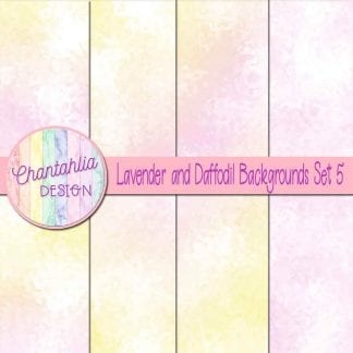 lavender and daffodil digital paper backgrounds