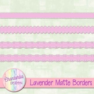 lavender matte borders