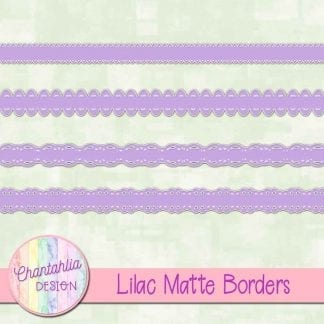 lilac matte borders