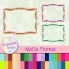 Free Matte Frame Design Elements for Digital Scrapbooking
