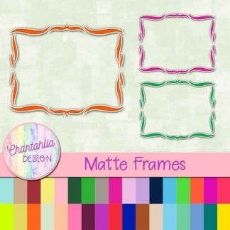 matte frames for digital scrapbook