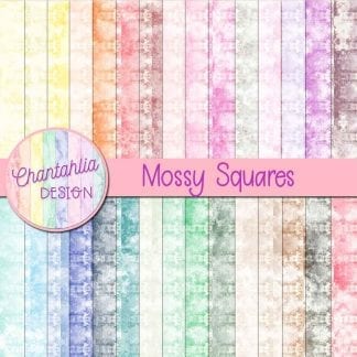 mossy squares digital papers