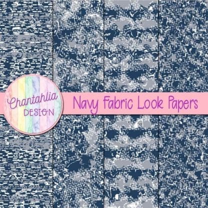 navy fabric look papers