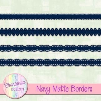 navy matte borders