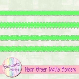 neon green matte borders