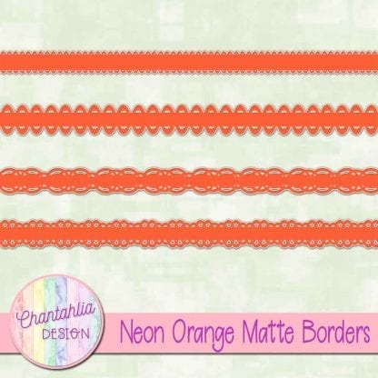 neon orange matte borders