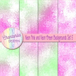 neon pink and neon green digital paper backgrounds