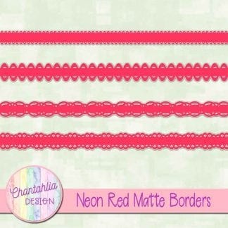 neon red matte borders