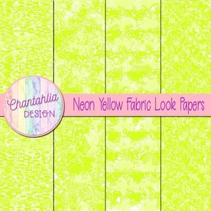 neon yellow fabric look papers