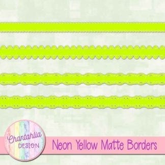 neon yellow matte borders