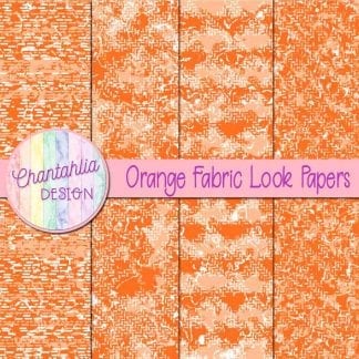 orange fabric look papers