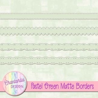 pastel green matte borders