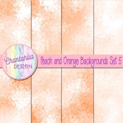 peach and orange digital paper backgrounds