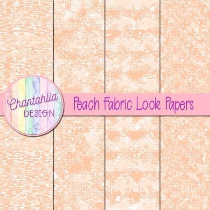 peach fabric look papers