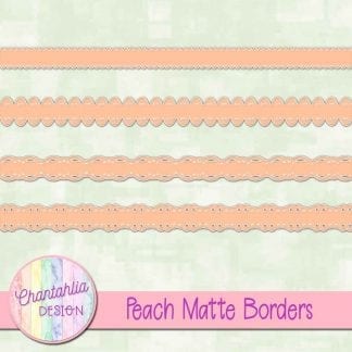 peach matte borders