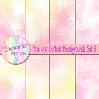 pink and daffodil digital paper backgrounds