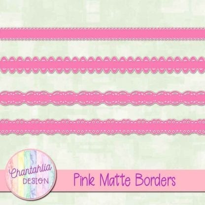 pink matte borders